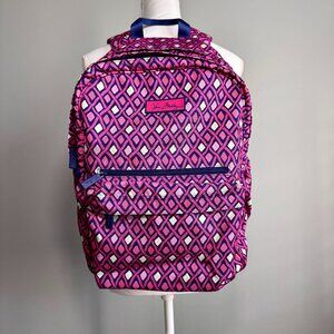 Vera Bradley Katalina Pink Diamond Grande Backpack
